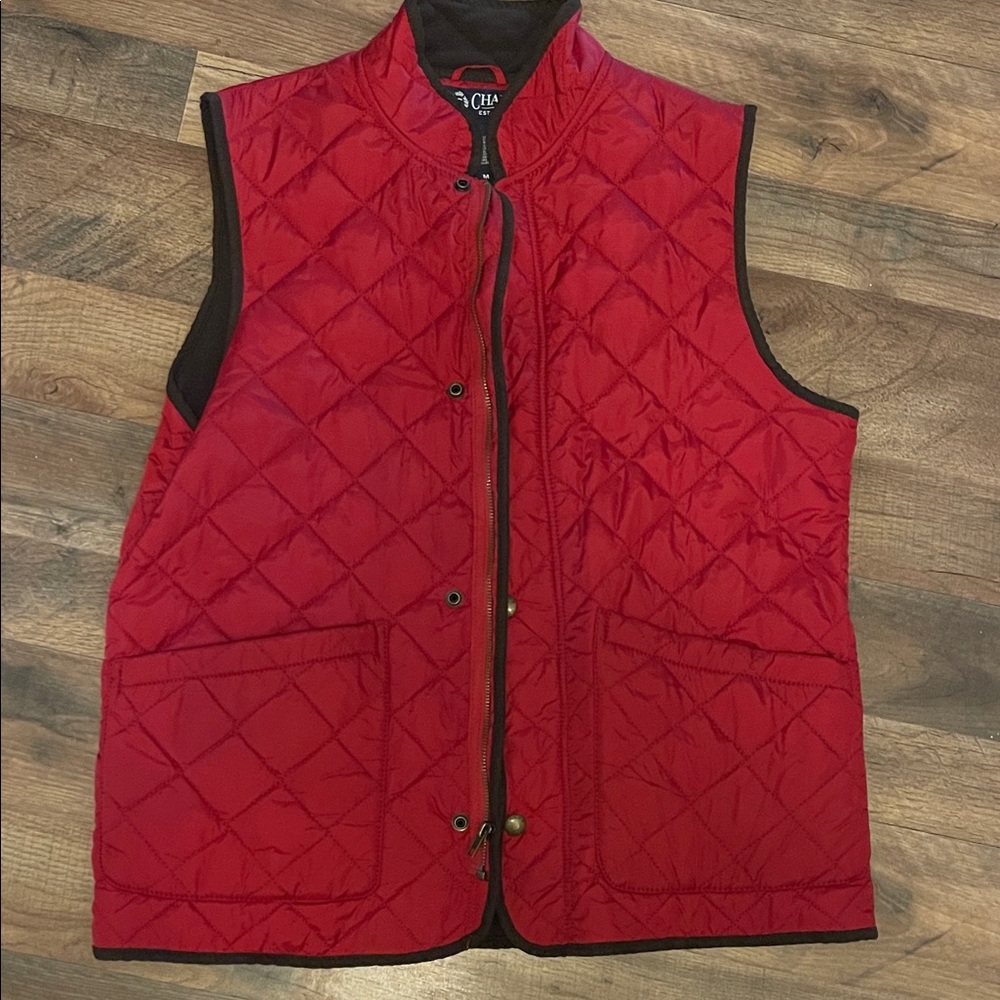 Chaps Ralph Lauren Red quilted vest